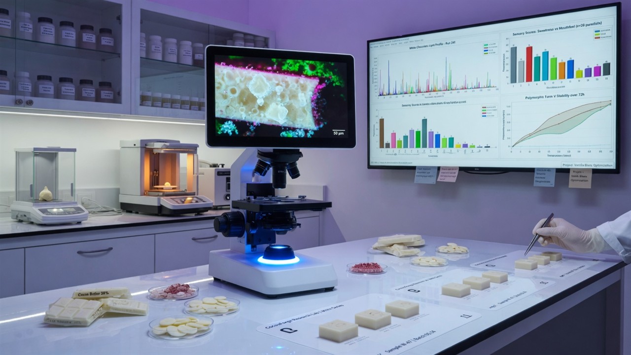 Chocolate research laboratory instrumentation